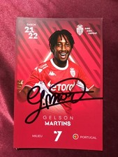 Autografo GELSON MARTINS-AS Monaco 21/22-21 Cappellini PORTOGALLO-Atletico/Sporting-AK
