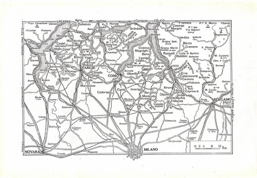 Carta geografica antica - , lago