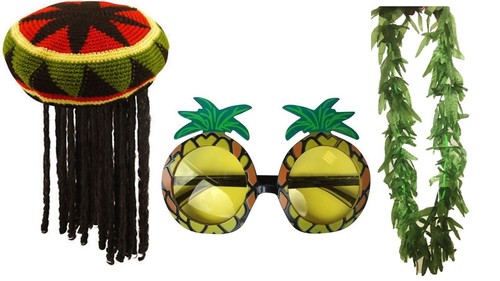 Parrucca rasta abito fantasia - parrucca,