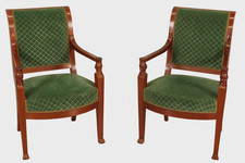 Coppia di poltrone Ritorno dall'Egitto stile Jacob-Desmalter