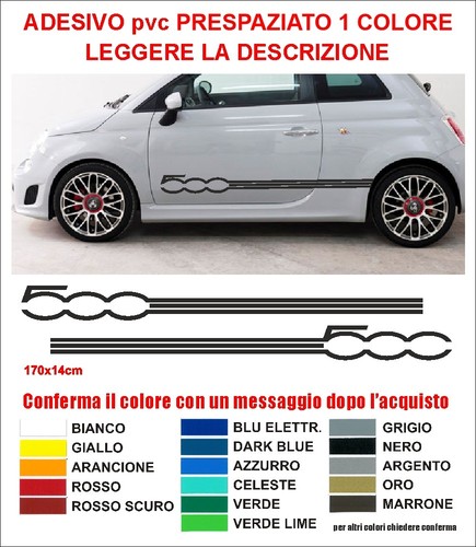 Strisce adesive fiat 500 - strisce,