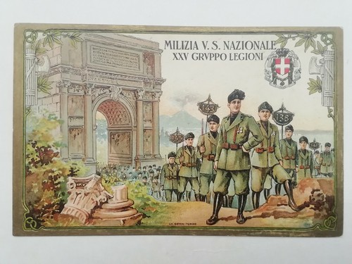 Cartolina xxv gruppo legioni - gruppo,