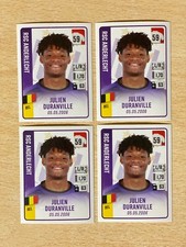 Panini Pro League 2022-2023 Julien Duranville Rookie Sticker #20 Anderlecht x4