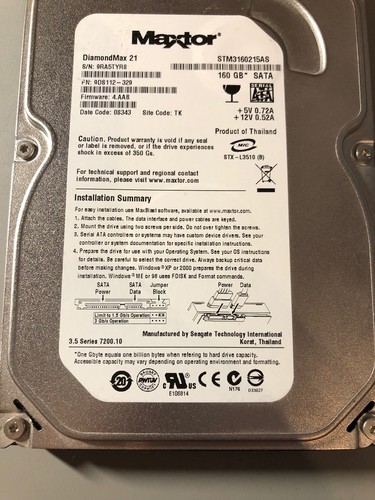 Hdd maxtor usato stm3160215as - hdd,