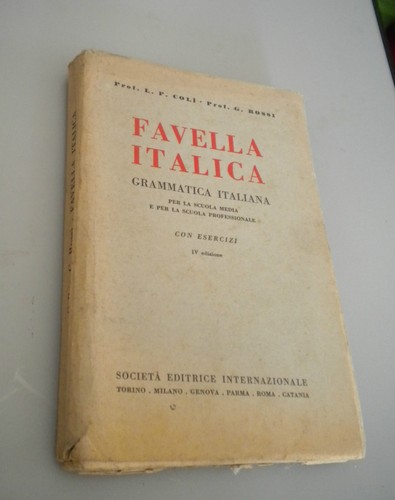 Libro favella italica - favella,