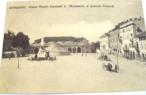 1910 savigliano cuneo piazza - savigliano,,