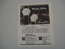 advertising Pubblicità 1966 WYLER VETTA DYNASTAR