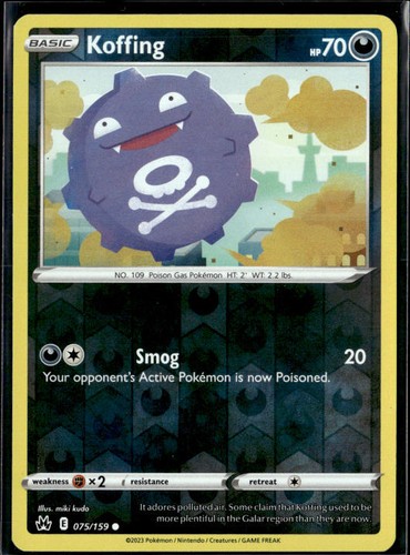 Koffing common crown zenith - crown,