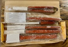 Set 6 pezzi Accessori Barbecue In Acciaio Manico In Legno Brandani Nuovi