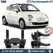 2X ADATTATORI Portalampada per FIAT 500 2007> montaggio Kit LED xenon H7 fari