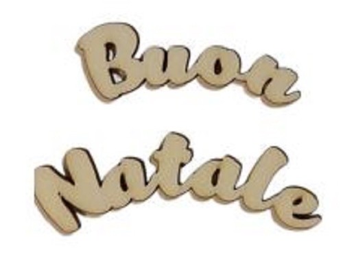 Sagoma legno scritta buon - sagoma,