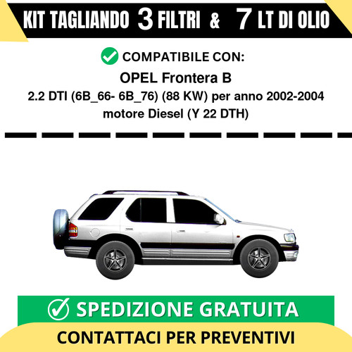 Tagliando per opel frontera - tagliando,