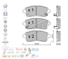 PASTIGLIE FRENO ANTERIORI per