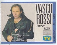 Biglietto Ticket VASCO ROSSI TOUR 89 Liberi Liberi Concerto Torino 1989