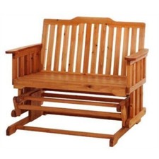 Panchina a dondolo in legno da