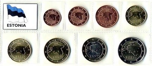 Estonia euro serie completa - estonia,