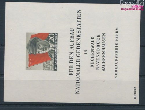 Francobolli ddr 1956 block - 1956,