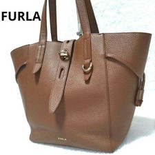 Borsa tote FURLA NET Turnlock in pelle con grana - usata - dal Giappone