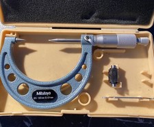 Mitutoyo 112 – 202 Series 112 punto micrometro, 30 gradi, 25 mm-50 mm, 0.01mm