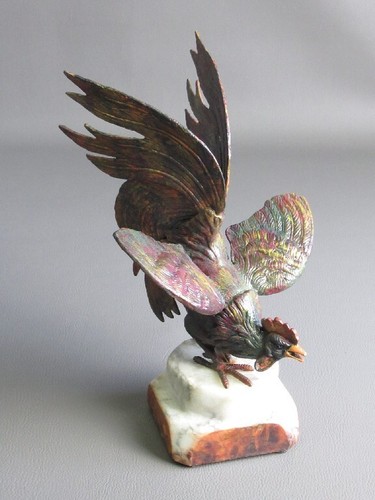 Statua gallo scultura vintage