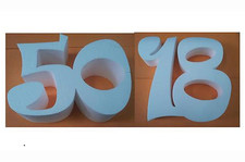 FORME NUMERI IN POLISTIROLO CM