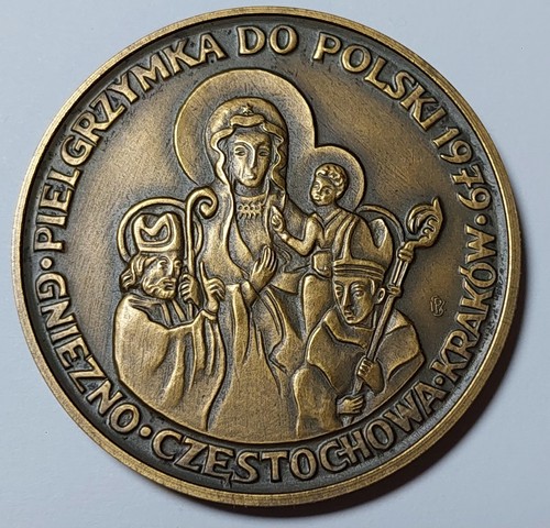 Medaglia ricordo visita 1979 - medaglia,