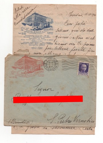 Torino lettera e - (porta,