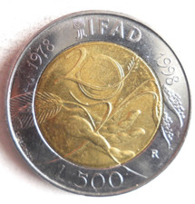 1998 ITALY 500 LIRE -