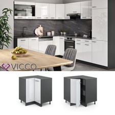 Credenza da cucina  Armadietto ad angolo Cucina componibile R-Line Bianco Vicco