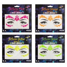 Gioielli viso UV al neon di