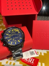 Orologio Diesel Uomo Griffed Cronografo Finitura Vetro Cristallo Iridescente 