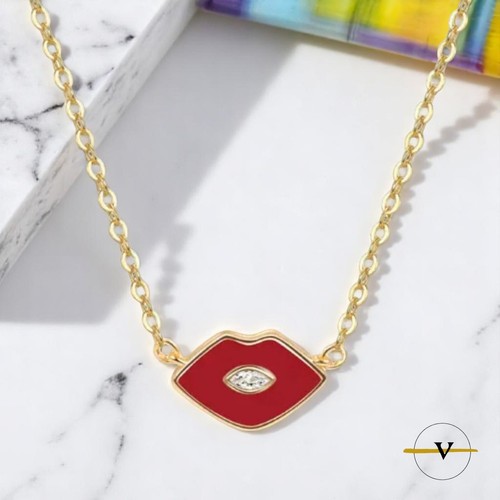 Collana donna bocca argento - collana,