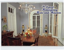 Cartolina sala da pranzo Ernest Hemingway casa e museo Key West Florida
