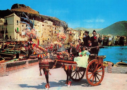 Italie cefalu carrettino - cefalu,