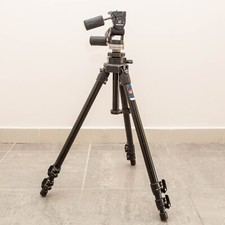 Manfrotto cavalletto 055CB treppiedi, testa 141 altezza max1,85 min. 0,80