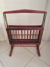 Portariviste Vintage chiudibile in legno e ottone