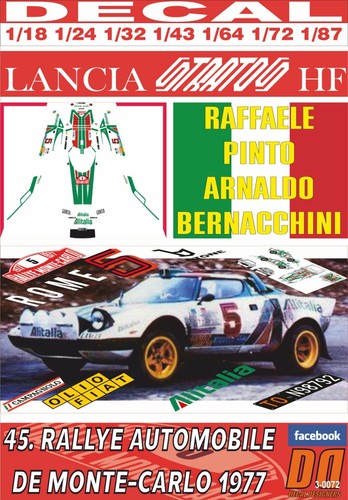 Decal lancia stratos r - decal,