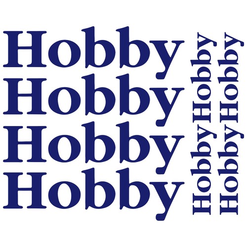 Adesivo hobby decalcomania - hobby, xl