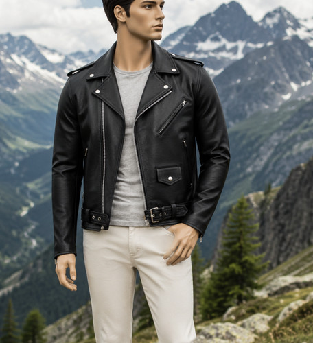 Giacca pelle uomo - giacca,