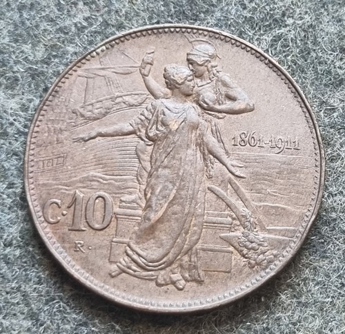 Moneta regno italia re - moneta,