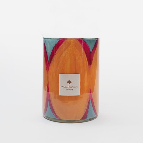 Vaso vetro decorato - vaso, mano