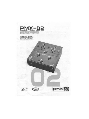 Gemini pmx manuale - pmx-02, di