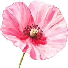 Adesivo vinile colorato fiore