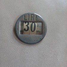 Insegna Segna Prezzi Etichettw Metallo  Vintage Anni 50 Rara