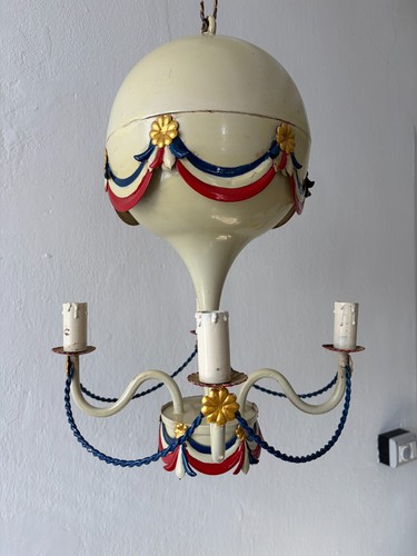 Lampadario mongolfiera tole - ~lampadario,