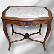 TAVOLINO DI SERVIZIO IN NOCE