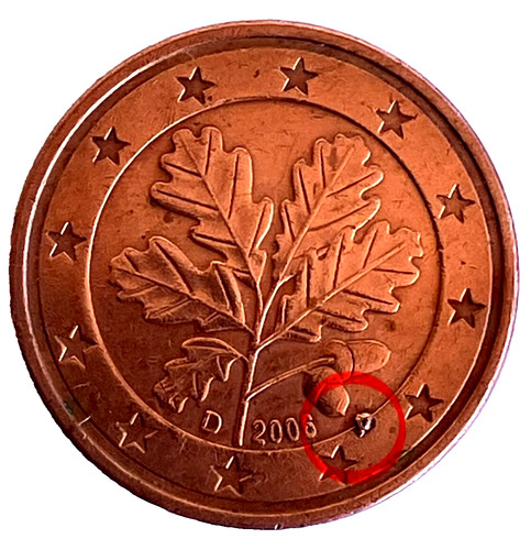 Moneta centesimi euro - 5,
