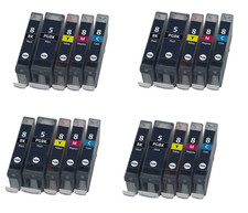 20 CARTUCCE PER CANON PIXMA iP3300 iP3500 iP4200 iP4300 iP4500 iP5200 iP5300