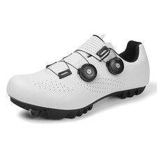 Scarpe Bici da Strada MTB Professionali Uomo Doppia Fibbia Ciclismo Sneakers Bicicletta