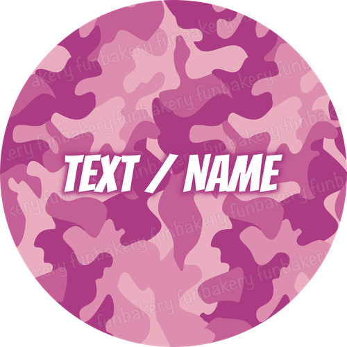 Cake topper mimetico militare
